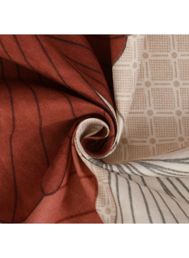 AURIO Premium Single Size Fitted Bedsheet with 1 Pillowcase – Modern Design & Pattern – Deep Pocket (90x200+25 cm) Soft, Breathable Microfiber Bedding for Kids & Guest Rooms - Image 3